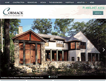 Tablet Screenshot of cormackconstructionmanagement.com